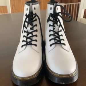 Dr. Martens White Combat Boots